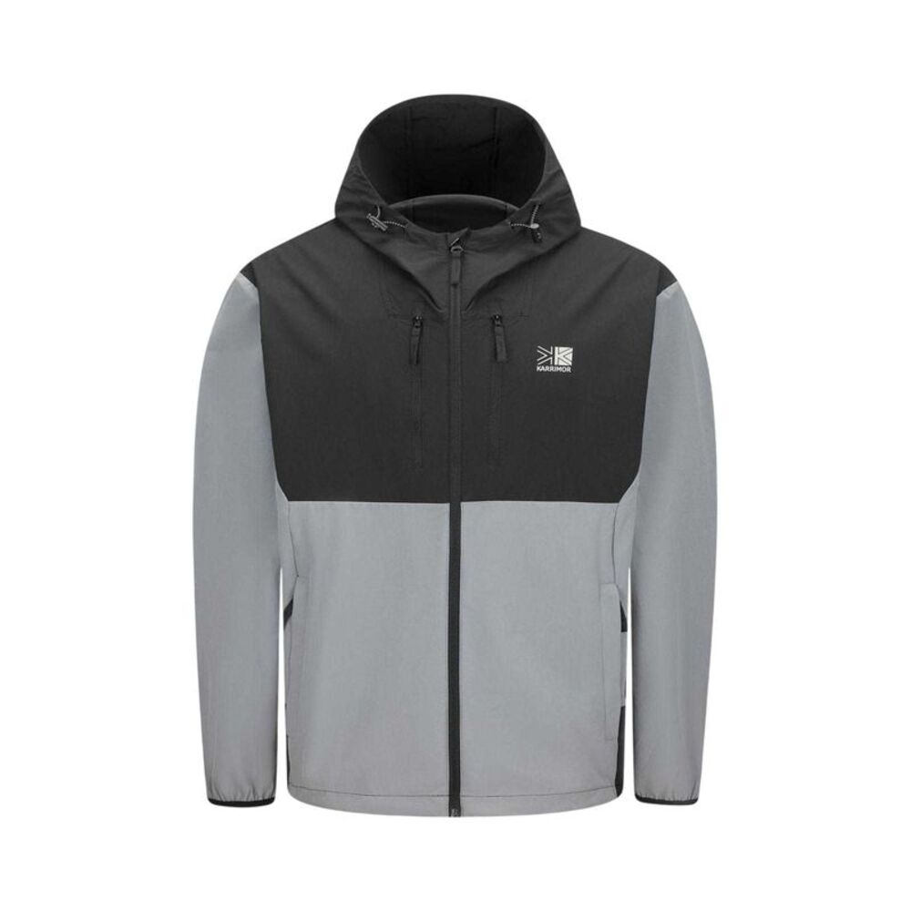 Karrimor Mens Base Camp Windproof Soft Shell Jacket / Gray/Black